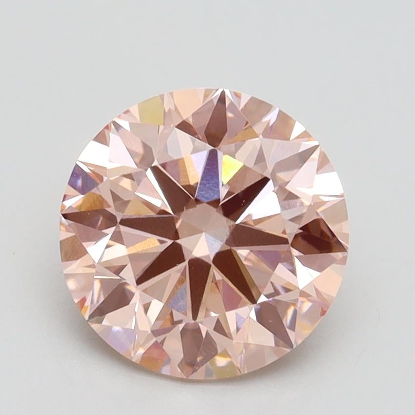 2.24 Ct. Fancy Intense Pink Round Lab Grown Diamond