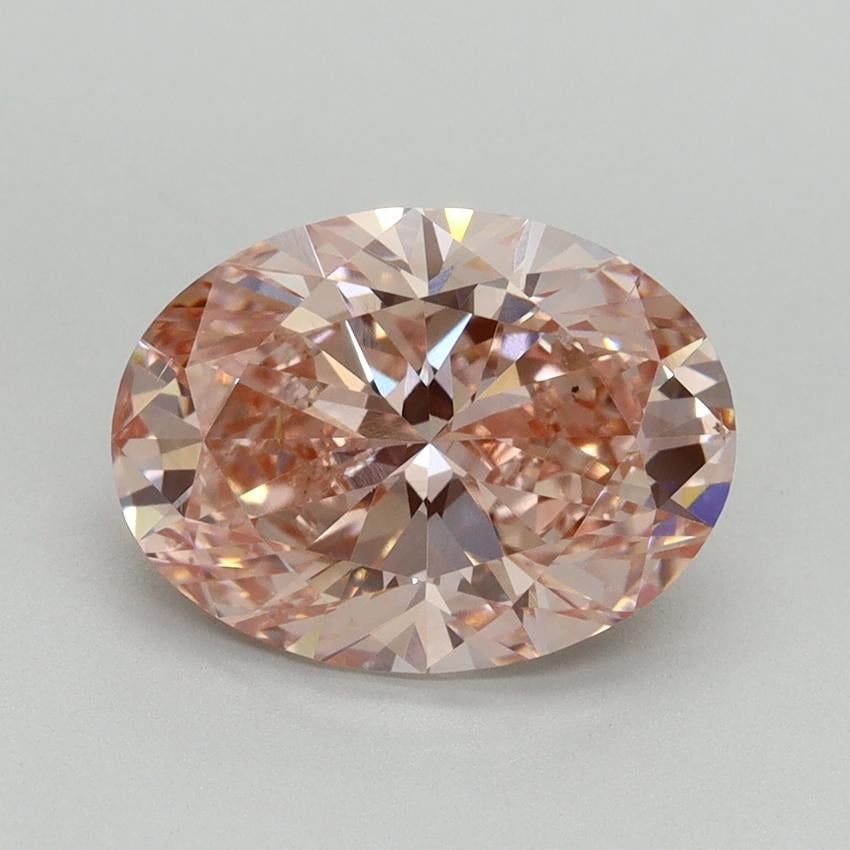 3.00 Ct. Fancy Intense Pink Oval Lab Grown Diamond