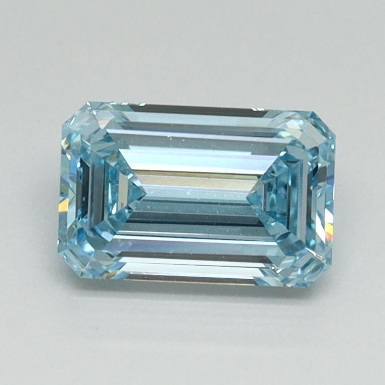 1.05 Ct. Fancy Intense Blue Emerald Lab Grown Diamond