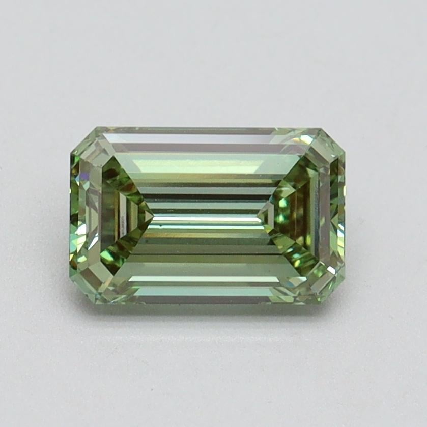 1.00 Ct. Fancy Vivid Green Emerald Lab Grown Diamond
