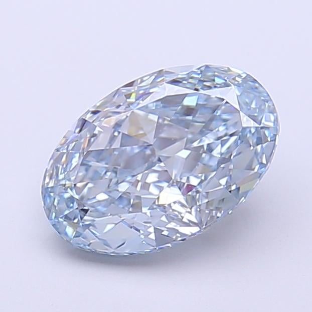 1.54 Ct. Fancy Intense  Blue Oval Lab Grown Diamond