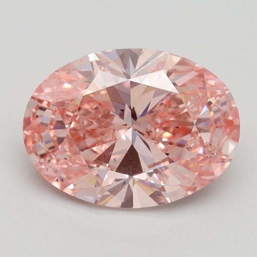 2.20 Ct. Fancy Vivid Pink Oval Lab Grown Diamond