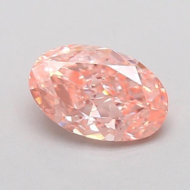 0.34 Ct. Fancy Vivid  Pink Oval Lab Grown Diamond