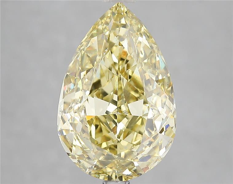 5.01 Ct. Fancy Intense Yellow Pear Lab Grown Diamond