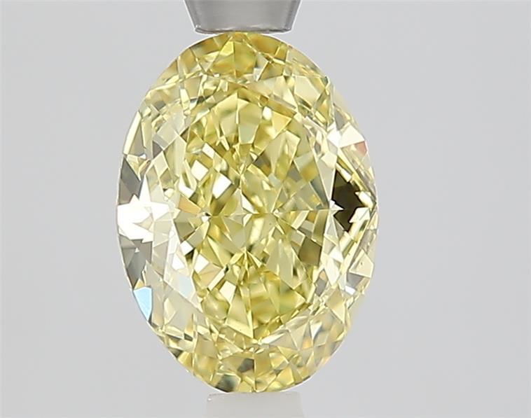 1.57 Ct. Fancy Intense Yellow Oval Lab Grown Diamond