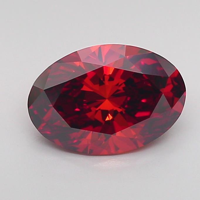 1.40 Ct. Fancy Deep Orange Oval Lab Grown Diamond