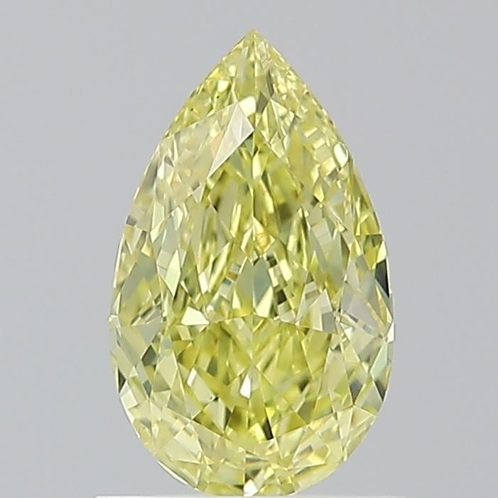 1.01 Ct. Fancy Intense  Yellow Pear Diamond