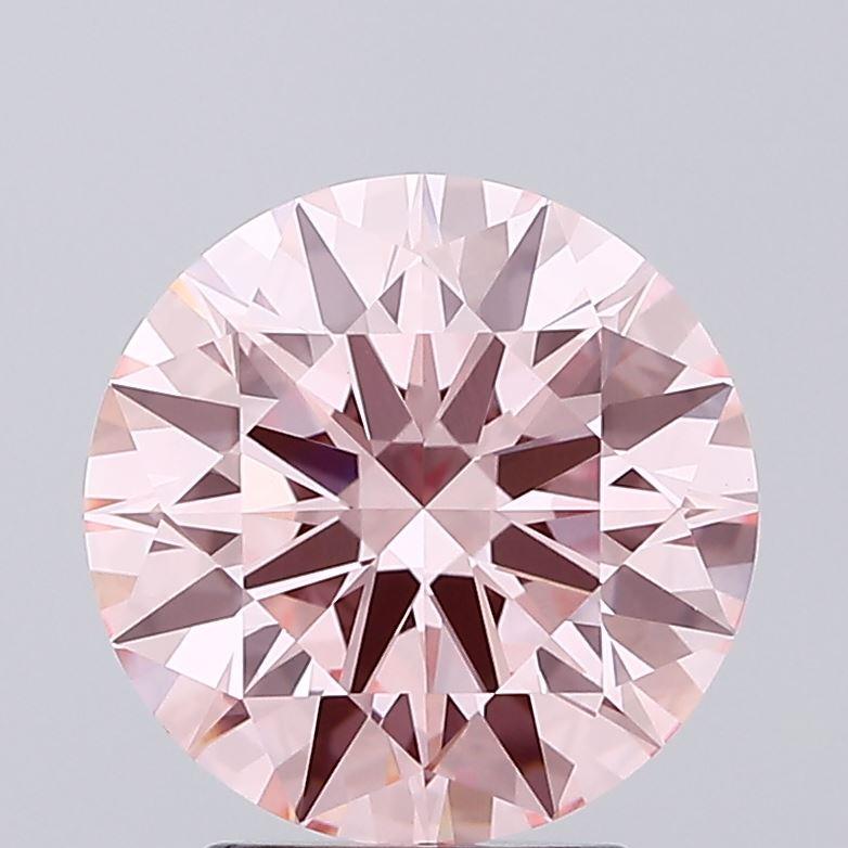 3.00 Ct. Fancy Intense Pink Round Lab Grown Diamond