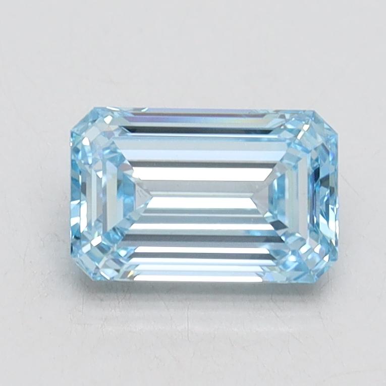 1.01 Ct. Fancy Intense Blue Emerald Lab Grown Diamond