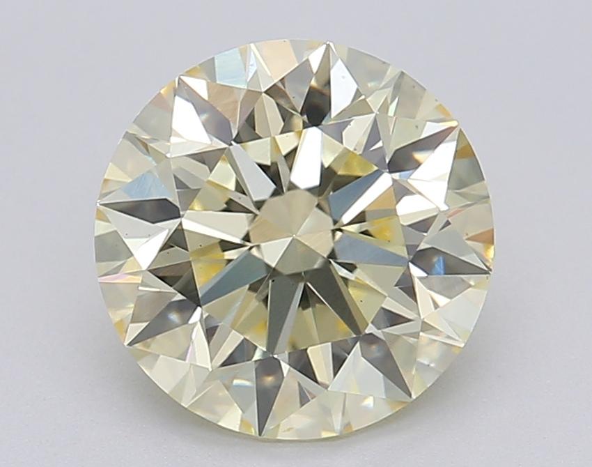 2.03 Ct. Fancy Light Yellow Round Lab Grown Diamond
