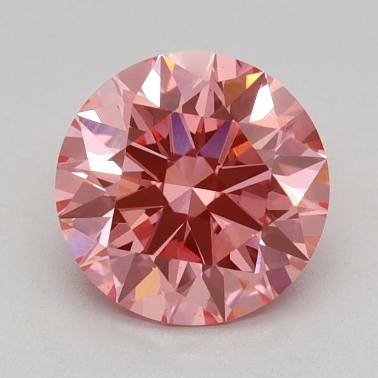 1.08 Ct. Fancy Vivid Pink Round Lab Grown Diamond