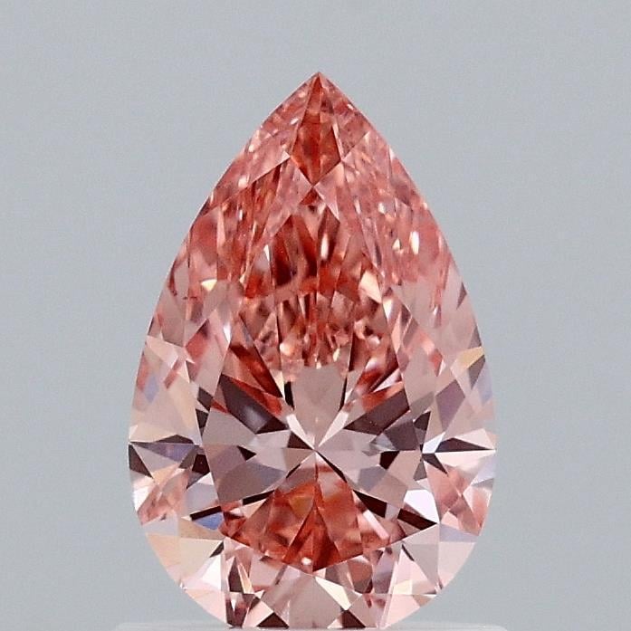 1.0 Ct. Fancy Vivid Orange Pink Pear Lab Grown Diamond