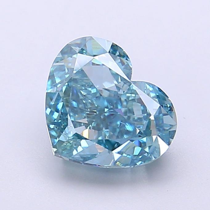 2.03 Ct. Fancy Vivid Blue Heart Lab Grown Diamond