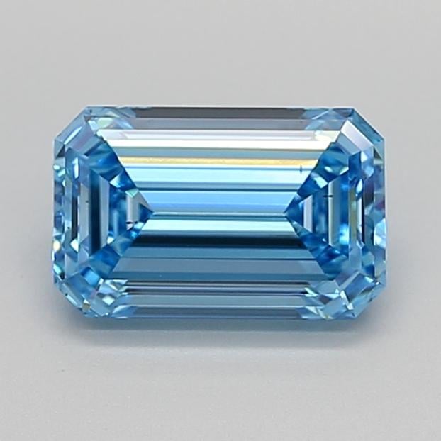 1.84 Ct. Fancy Vivid Blue Emerald Lab Grown Diamond