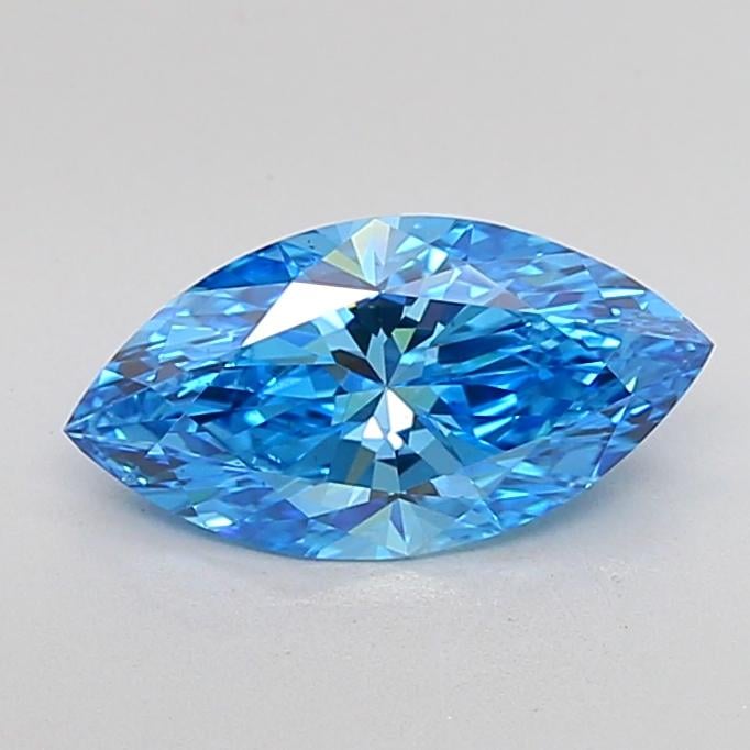 2.04 Ct. Fancy Vivid Blue Marquise Lab Grown Diamond