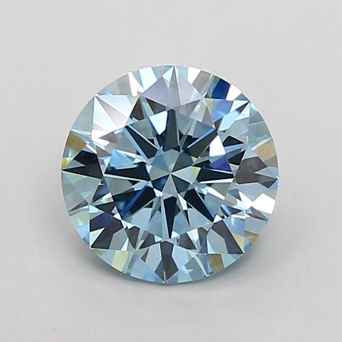 1.50 Ct. Fancy Vivid Blue Round Lab Grown Diamond