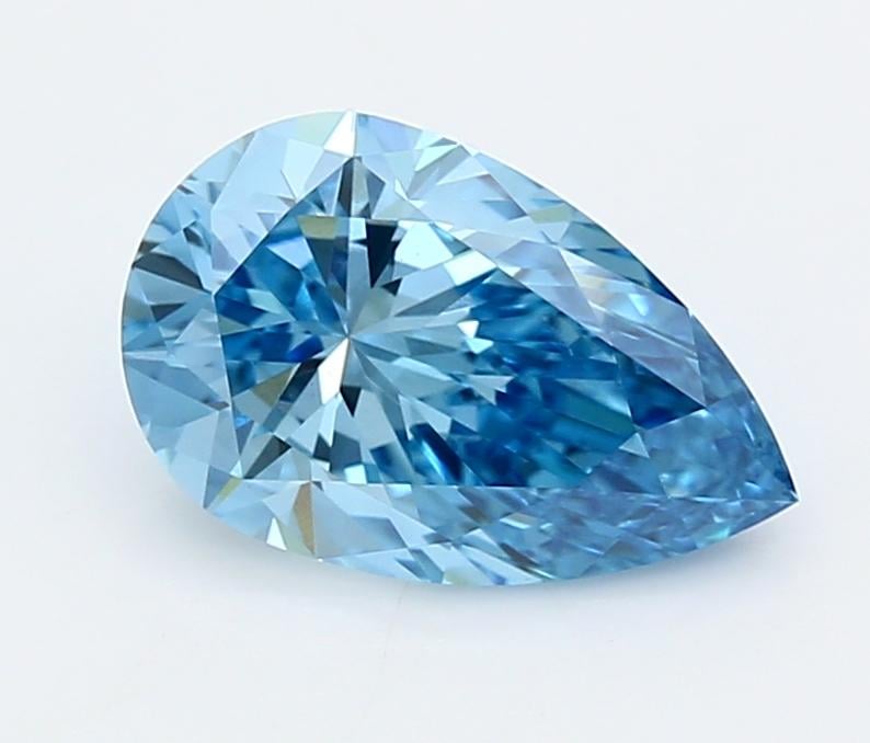 2.03 Ct. Fancy Vivid  Blue Pear Lab Grown Diamond