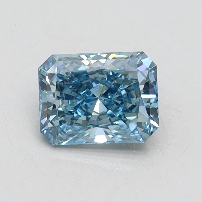 0.76 Ct. Fancy Vivid Blue Radiant Lab Grown Diamond