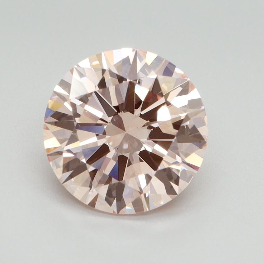 3.00 Ct. Fancy Intense Pink Round Lab Grown Diamond
