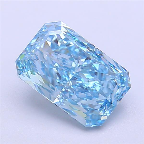 2.19 Ct. Fancy Vivid Blue Radiant Lab Grown Diamond