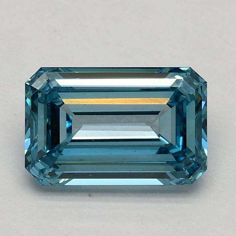 1.01 Ct. Fancy Vivid Blue Emerald Lab Grown Diamond
