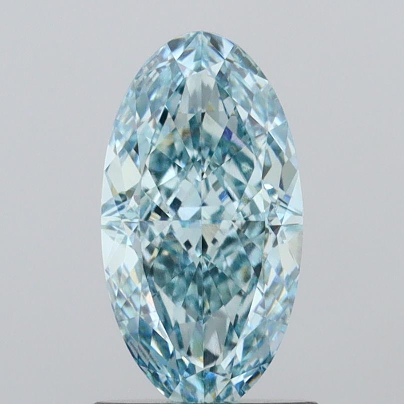 1.38 Ct. Fancy Vivid Green Oval Lab Grown Diamond