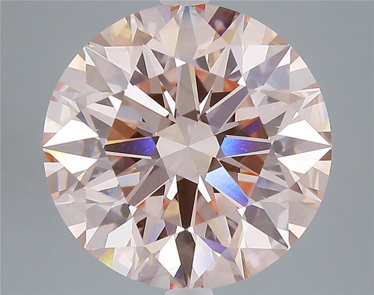 7.36 Ct. Fancy Intense Pink Round Lab Grown Diamond