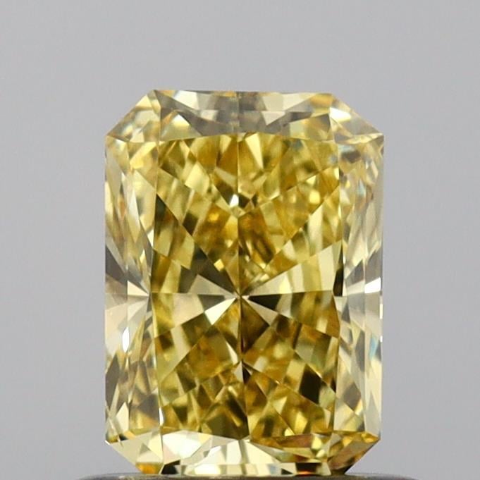 0.66 Ct. Fancy Intense Yellow Radiant Lab Grown Diamond