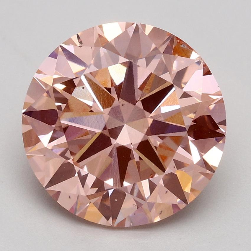 3.20 Ct. Fancy Intense Pink Round Lab Grown Diamond