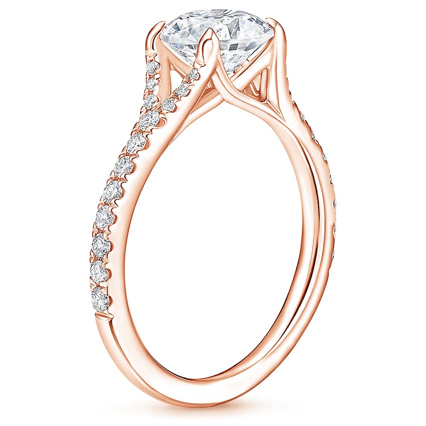 14K Rose Gold Felicity Diamond Ring (1/4 ct. tw.), large side view