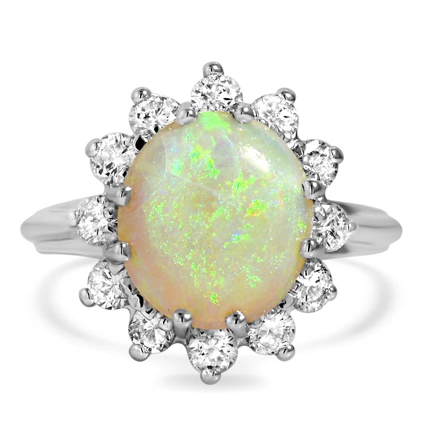 Retro Opal Cocktail Ring