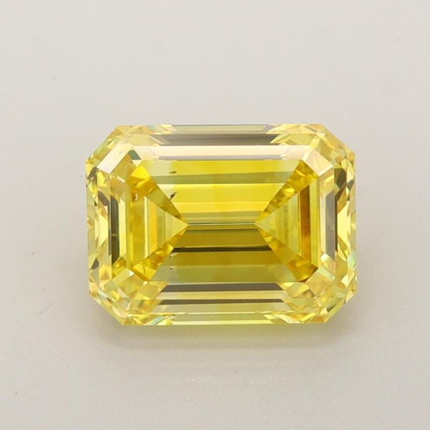 1.85 Ct. Fancy Vivid Yellow Emerald Lab Grown Diamond