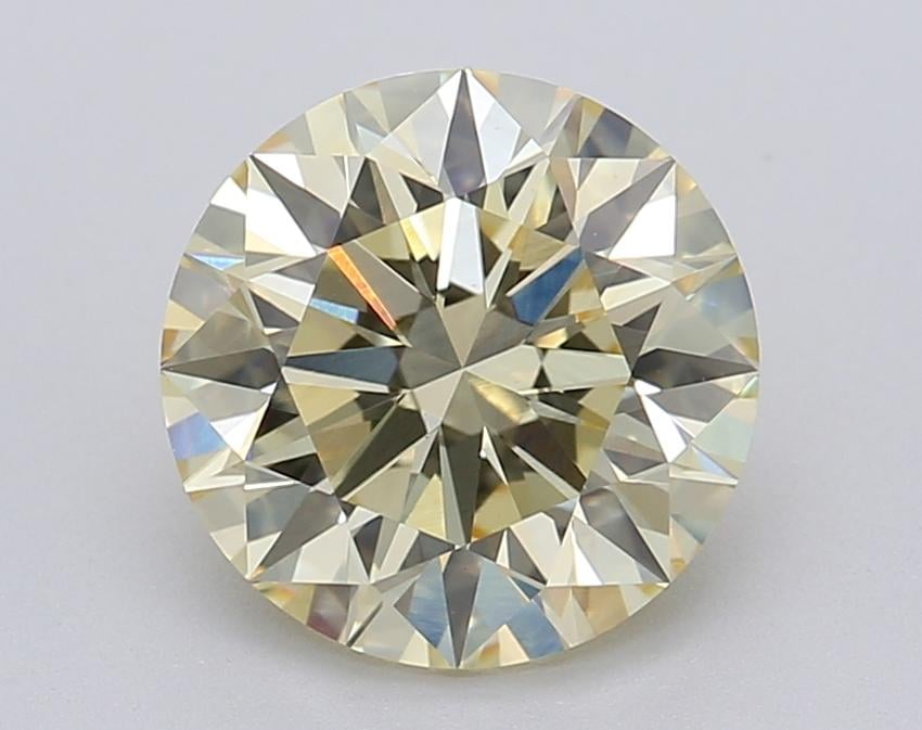 2.03 Ct. Fancy Light Yellow Round Lab Grown Diamond