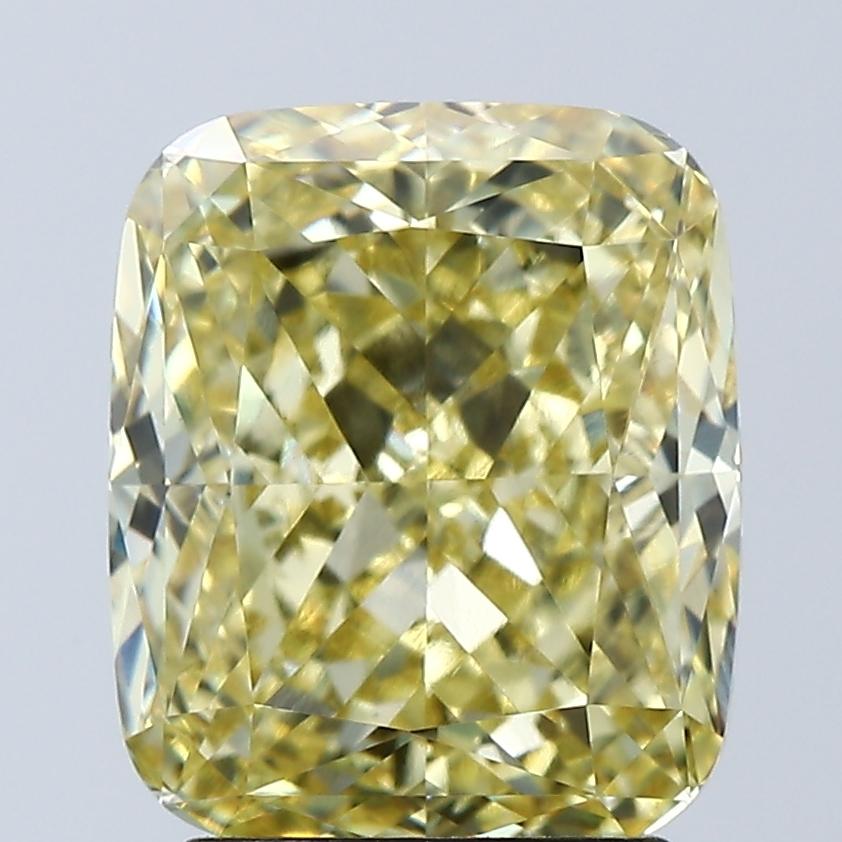 3.08 Ct. Fancy Intense Yellow Cushion Lab Grown Diamond
