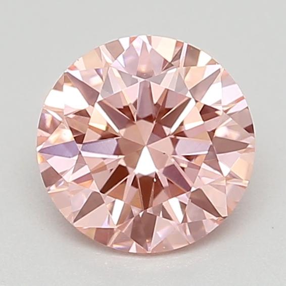 0.48 Ct. Fancy Vivid  Pink Round Lab Grown Diamond