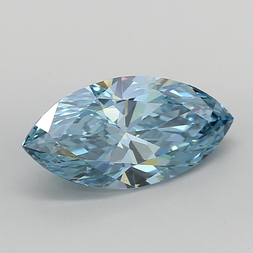 2.86 Ct. Fancy Vivid  Blue Marquise Lab Grown Diamond