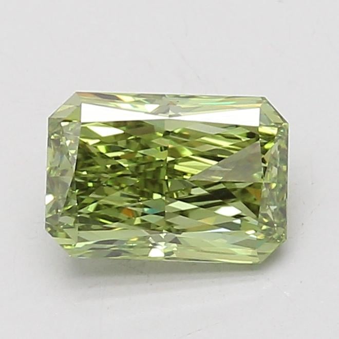 1.59 Ct. Fancy Vivid Green Radiant Lab Grown Diamond