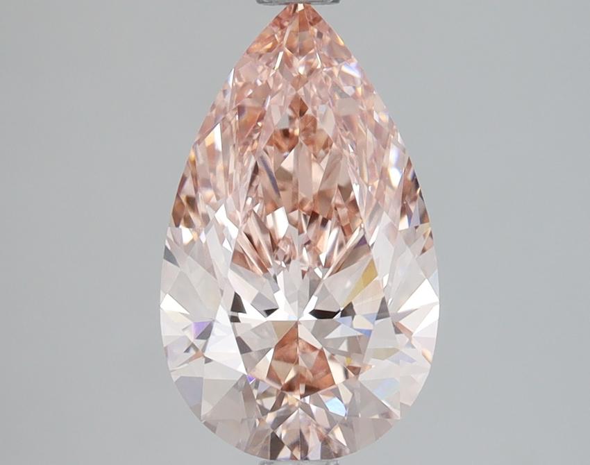 2.21 Ct. Fancy Intense Pink Pear Lab Grown Diamond