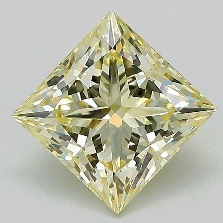 2.05 Ct. Fancy Light Yellow Princess Lab Grown Diamond