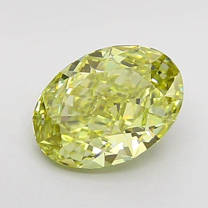 1.54 Ct. Fancy Intense Yellow Oval Lab Grown Diamond