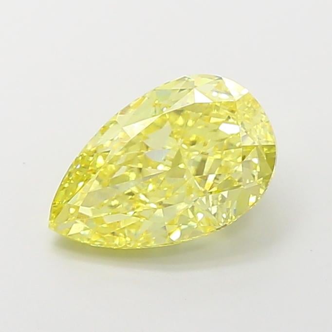 3.31 Ct. Fancy Intense  Yellow Pear Lab Grown Diamond