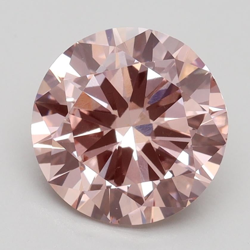 2.50 Ct. Fancy Intense Pink Round Lab Grown Diamond
