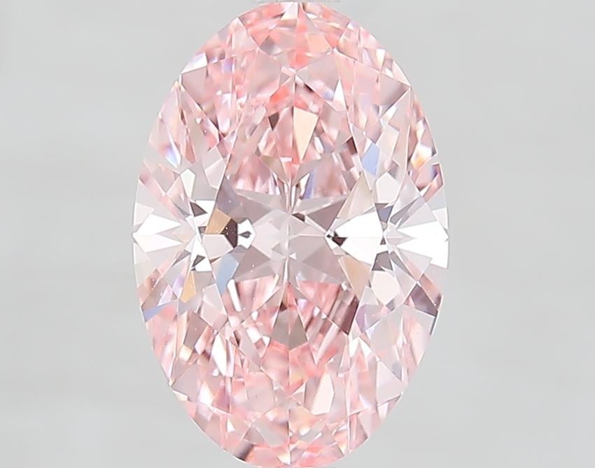 2.53 Ct. Fancy Vivid Pink Oval Lab Grown Diamond