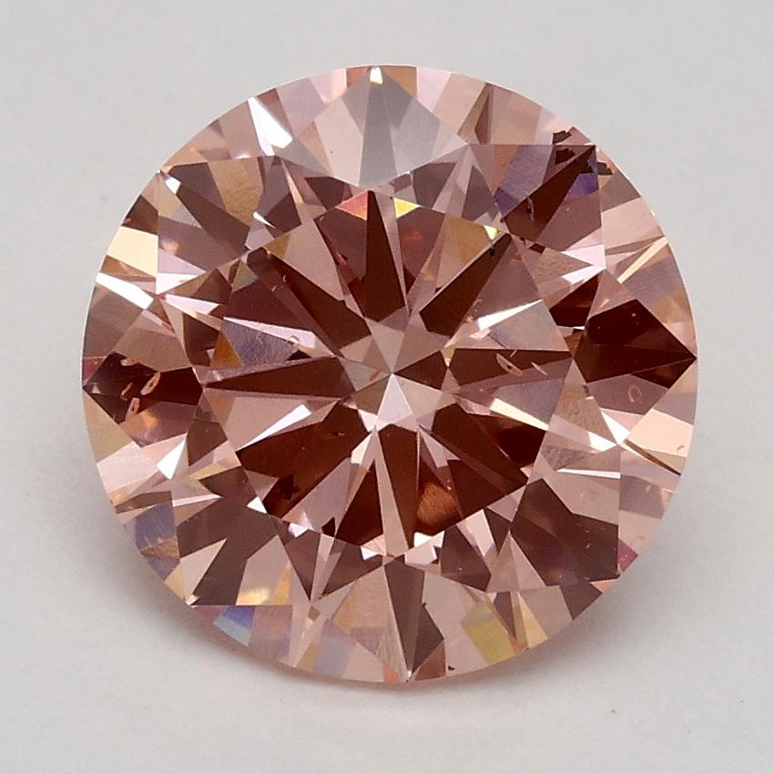 2.23 Ct. Fancy Intense Pink Round Lab Grown Diamond