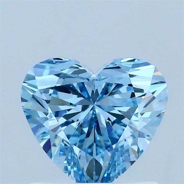 1.01 Ct. Fancy Vivid Blue Heart Lab Grown Diamond