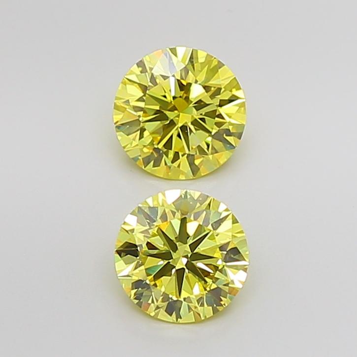 3.01 Ct. Fancy Yellow Round Lab Grown Diamond