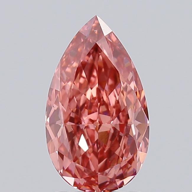 2.07 Ct. Fancy Vivid Pink Pear Lab Grown Diamond