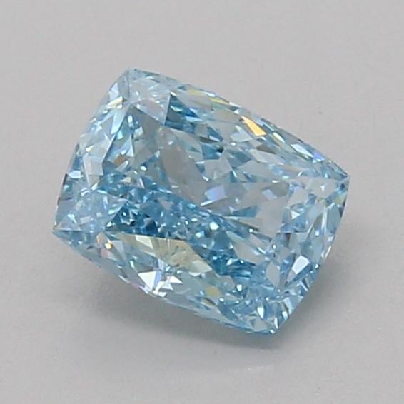1.05 Ct. Fancy Vivid Blue Cushion Lab Grown Diamond