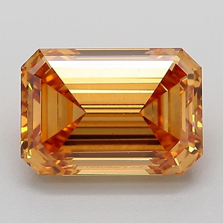 2.10 Ct. Fancy Light  Brown Emerald Lab Grown Diamond