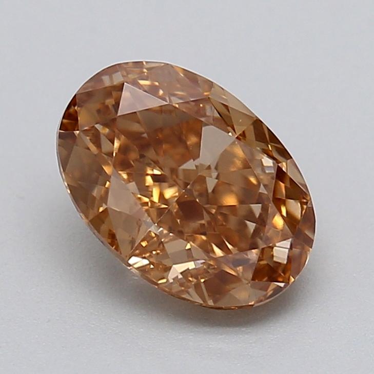 0.76 Ct. Fancy  Brown Oval Lab Grown Diamond